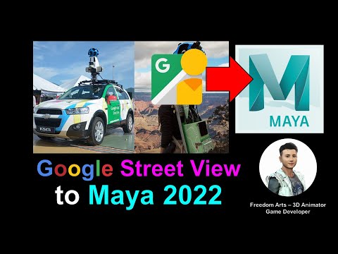 Google Street View 360 to Maya 2022 - Full Tutorial