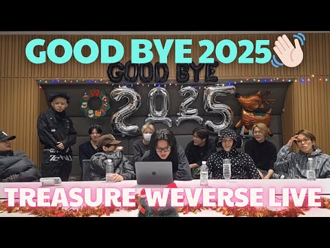(ALL SUB) TREASURE WEVERSE LIVE 💋 (2025.12.18)GOOD BYE 2025👋🏻#TREASURE