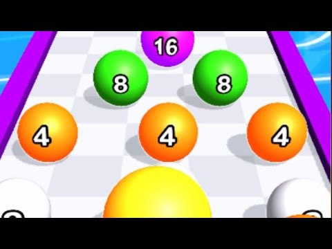 2048 BALLS(Color Balls Run)  - All Levels /Gameplay IOS (Levels 13-15).