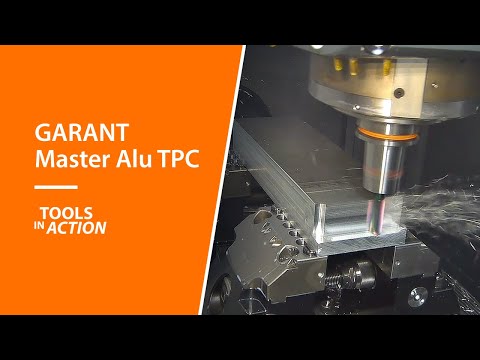 End mill TPC with more chip separators from the GARANT Master Alu family in action!