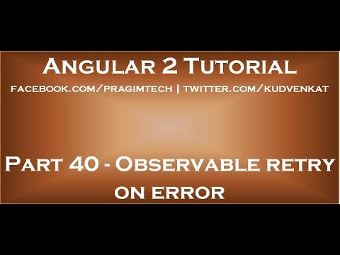 Observable retry on error