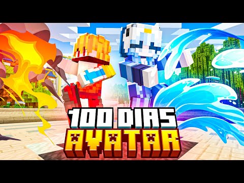 SOBREVIVENDO 100 DIAS EM DUPLA NO AVATAR DO MINECRAFT!