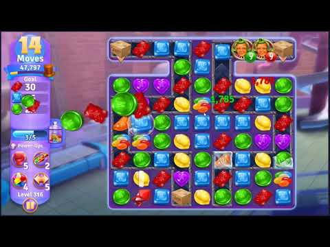 Wonka's World of Candy Level 316 - NO BOOSTERS + FULL STORY 🍫 | SKILLGAMING ✔️
