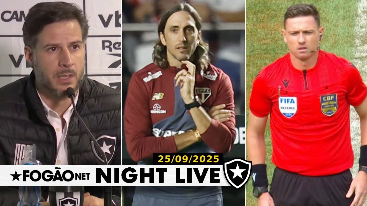 NIGHT LIVE | Botafogo fará reclamação na CBF e terá Zubeldía e Ramon Abatti Abel pela frente em clássico NIGHT LIVE | Botafogo fará reclamação na CBF e terá Zubeldía e Ramon Abatti Abel pela frente em clássico