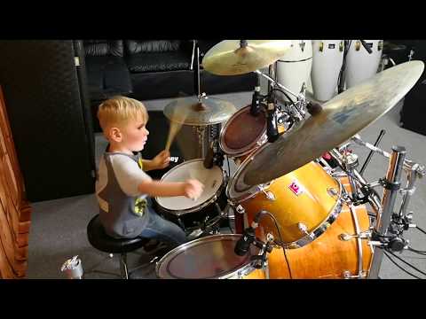 Thumbnail for Daniel Gortovlyuk 4,9 year old Drummer .Drum Groove . Drum Fill . Drum Breaks . Awesome Child
