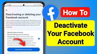 How To Deactivate Facebook Account (2023) | Deactivate Facebook Account