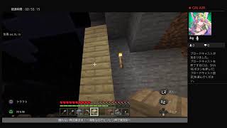 眠れないので地面掘る　マインクラフト