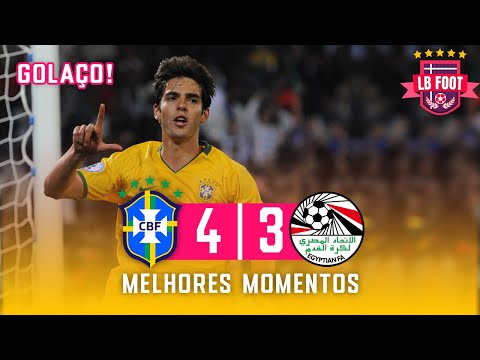 Brasil 4 X 3 Egito | Melhores Momentos | Copa das Confederações 2009