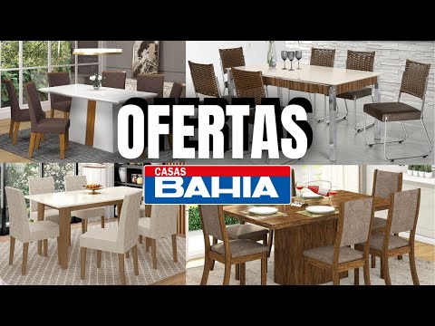 Casas Bahia OFERTAS de MESA DE JANTAR 6 Cadeiras ACHADOS