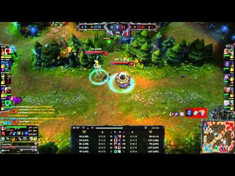 SKT T1 Bang  - Corki Janna vs Ezreal Thresh -  patch 4.19