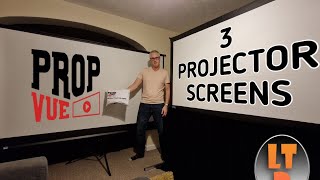 3 Propvue Projector Screens