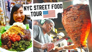 NEW YORK CITY STREET FOOD TOUR like you've NEVER SEEN | HIDDEN street food GEMS in NYC, USA