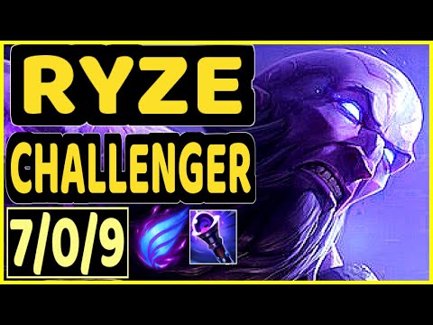 EVROT (RYZE) - 7/0/9 KDA CHALLENGER GAMEPLAY - BR