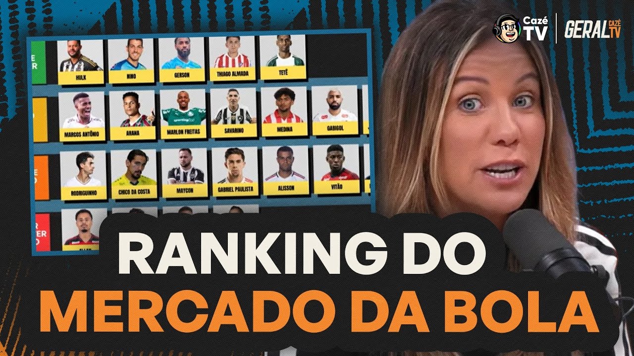MONTAMOS O TIERLIST DAS CONTRATAÇÕES DO MERCADO DA BOLA DO FUTEBOL BRASILEIRO | GERAL CAZÉTV
