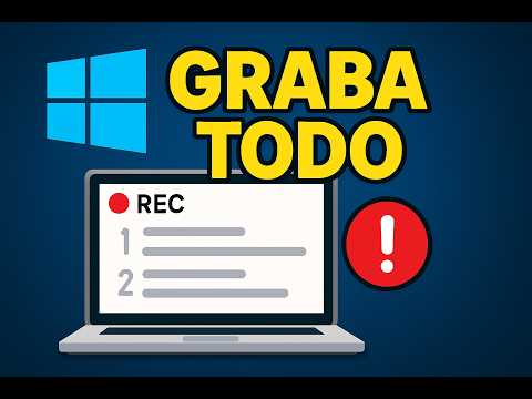 Esta herramienta secreta de Windows graba todo lo que haces