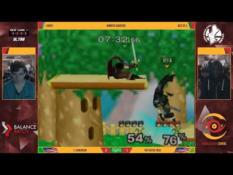 NGPU 54 SSBM - Yasu (Black Marth) vs. Dimension (Red Marth) - Melee WSF