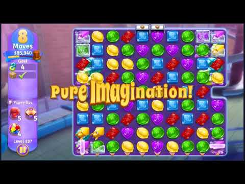 Wonka's World of Candy Level 287 - NO BOOSTERS + FULL STORY 🍫 | SKILLGAMING ✔️