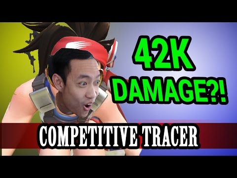 Overwatch: Tracer Competitive & Commentary! INTENSE 42K Damage Competitive Stream Segment Video