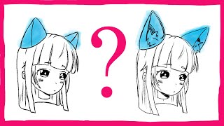❌⭕ Mini Tutorial - Right and Wrong 01 - How to Draw Cat Ear