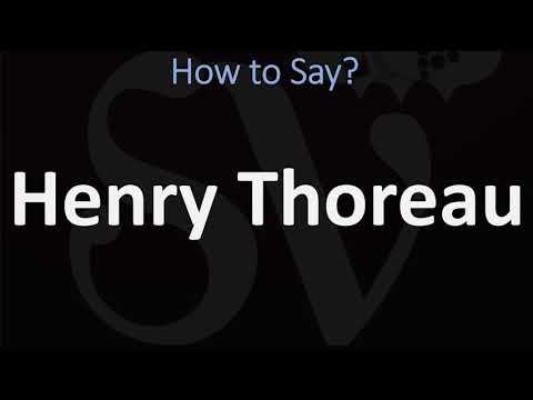 How to Pronounce Henry Thoreau? (CORRECTLY)