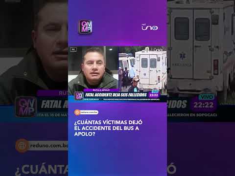 Ccuántas víctimas dejó el accidente del bus a Apolo?