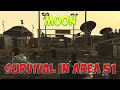 Call Of Duty Black Ops Zombies. Moon. Survival In Area 51. Solo Gameplay