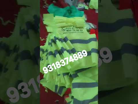 Green Polyester Small Industrial Safety Jacket