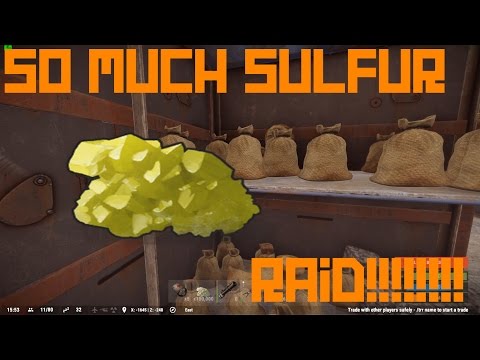 Rust Raiding The Raiders - SO MUCH LOOT!!!!! (SULFUR OVERLOAD)