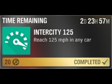 Forza Horizon 4 Daily Challenges: INTERCITY 125 Reach 125 mph in any car