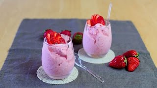 Quick Easy Recipe Strawberry Ice Cream 簡単速攻 いちごアイスクリーム