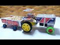 How To Make DIY Mini Tractor Trolley With Matchbox At Home