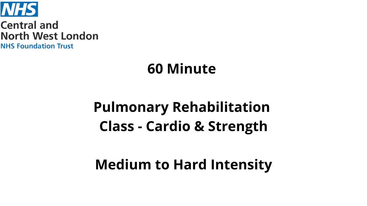 1 Hour Pulmonary Rehabilitation Class with Eleanor and Caitlin - Medium to Hard Intensity