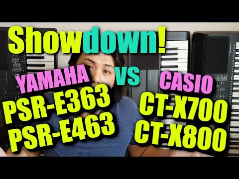 VOICE BATTLE! Yamaha PSR-E463 vs Casio CT-X700 vs Yamaha PSR-E363