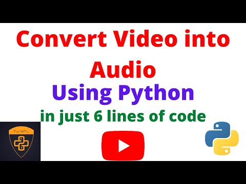 Convert Video Into Audio Using Python In Hindi Python Project