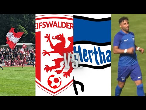 Stadion Vlog Nader Jindaoui Show? Greifswalder FC vs Hertha BSC 2 #regionalliga #greifswalderfc