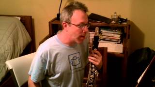 Double, from Bach Violin Partita in B minor (Voxman) -- So you want to be a Bass Clarinet player