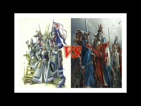 Warhammer Fantasy 8th Edition Battle Report - High Elves vs Bretonnia