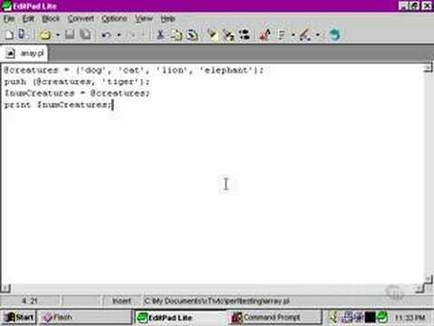 Perl Tutorials -Part 19 - Array functions