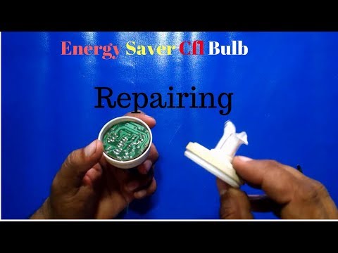 energy saver cfl bulb repairing at home easy in 2 minutes Video