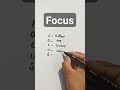 full form of Focus #focus #fullform #attention #wordexploration #subscribe #like #trending #shorts