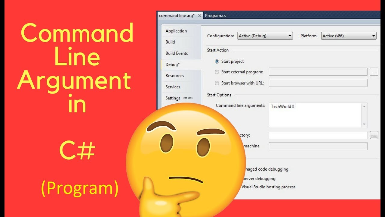 How to display command Line Argument using C# iin Visual Studio 2010!