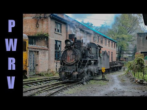 Chinese Railways - Narrow Gauge Steam Rongshan Prison Railway; C2 0-8-0's #211 & 219 Shunting @ Dawn