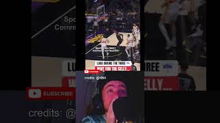 LUKA DRAINS THE THREE! 🔥 #NBA #NBAMoments