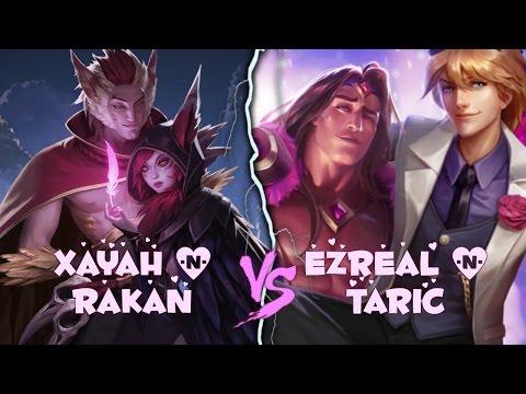 EZ/TARIC vs XAYAH/RAKAN - 2 Botlanes pour une nuit de Miel [Parodie]