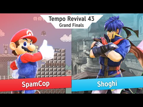 Tempo Revival 43 - SpamCop (Mario) Vs. Shoghi (Roy, Ike) - Grand Finals - Smash Ultimate