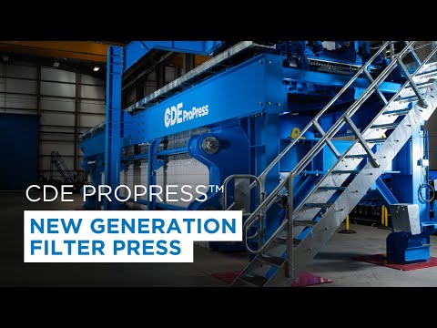 CDE ProPress™ Filter Press - Discover the Next Generation of Filter Press
