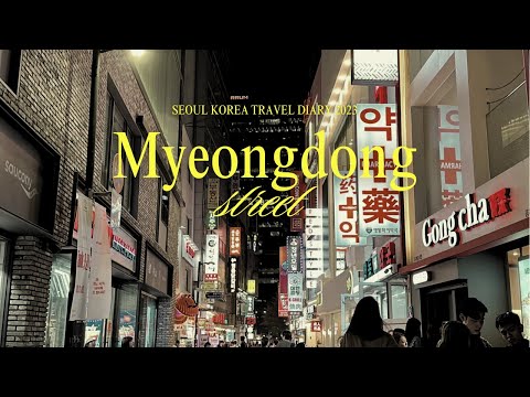 [4k] primeira vez em myeongdong 🇰🇷 • Seul 2023