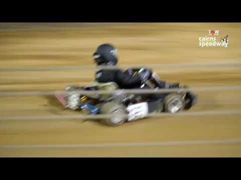 July 23 at TWW Cairns Speedway - Sr Dirt Karts feature race
