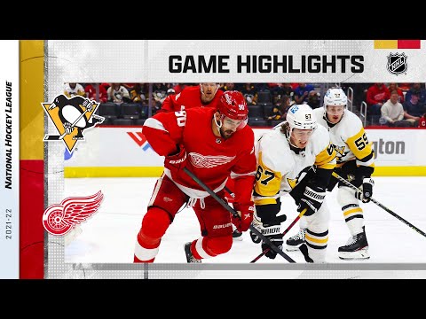 Penguins @ Red Wings 4/23 l NHL Highlights 2022