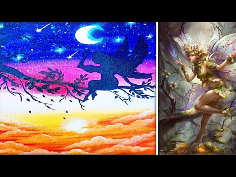 Fairy Painting | Acrylic Painting 😁